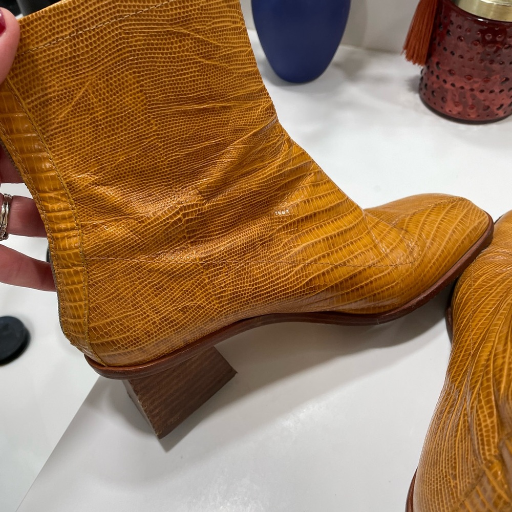 Paloma Wool Mustard Heeled Boots - Picture 6 of 8